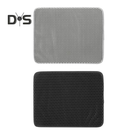 Коврик для кошачьего туалета, водонепроницаемый, не пропускающий мочу, коврик-ловушка, двухслойный дизайн с сотами, нескользящий коврик для кошачьего туалета, принадлежности для котят