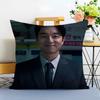 GGong Yoo Cushion Cover Washable Linen Pillowcase Soft  for Sofa Bed Cozy Home Room Decor