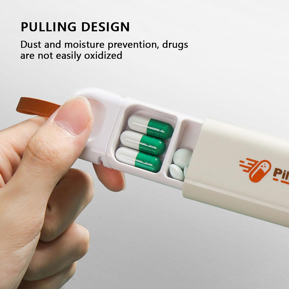 Коробка для таблеток в скандинавском стиле, коробка для хранения, 3 сетки, портативная таблетница, медицинское оборудование, дорожные принадлежности, таблетница, день выдачи лекарств, 2 шт.
