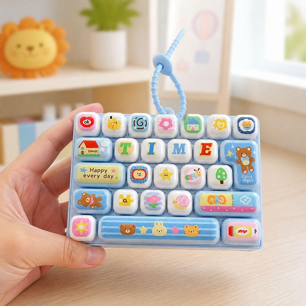 Clear Key Sounds Stress Relief Decompression Toy 26-key Keyboard Toy Bag Ornament