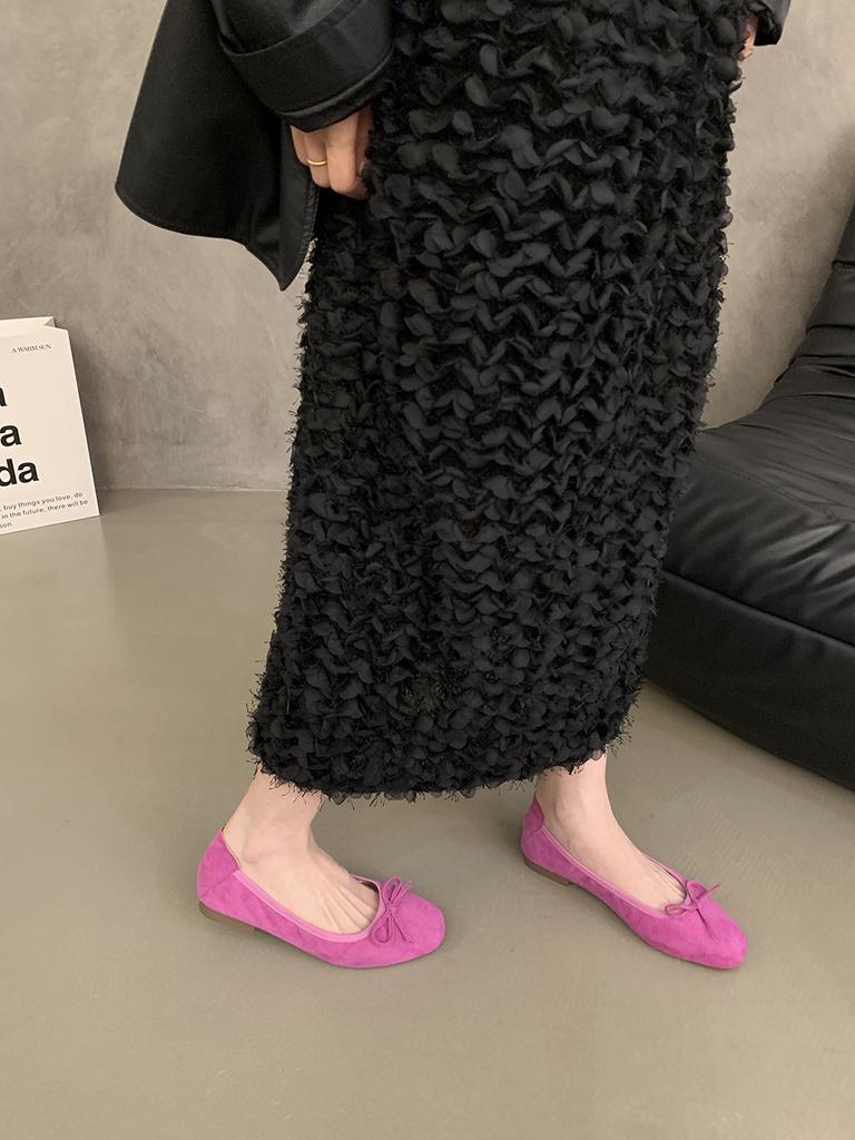 Design Fashion Flats Shoes Women Ballerinas Round Toe Bowtie Slip On Ballet Flats Lazy Loafers Moccasins Ladies Casual Shoes