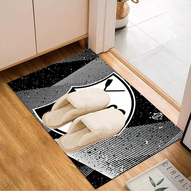 Shield With Star Emblem Printed Office Carpet Chair Cushion Entryway Rug, Rugs for Living Room, Bedroom Christmas gifts