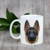 Owczarek Niemiecki, Alsatian I -Kubek Ze Zdjęciem I Napisem Geometryczny Pies Art-Dog