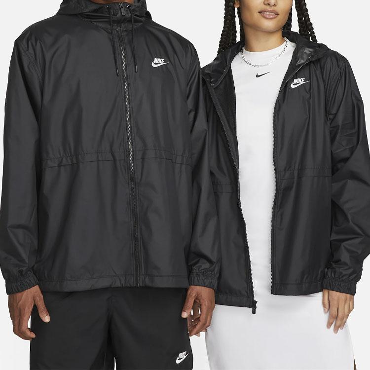 Nike Спортивная куртка с капюшоном на молнии Essential Repel Унисекс Верхняя одежда Черный DM6179-010