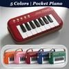 5 Colors Mini Piano Keyboard Toys for Kids, Retro Pocket Piano,Musical Toys Beginners, Electronic Musical Instrument