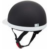 Bike Parts Center Helmet Half White Brim Matte Black XL (Head Circumference 61cm~less Than 62cm) 710916