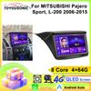 Автомобильное радио Carplay для MITSUBISHI Pajero Sport, L-200 2006-2015 Навигация GPS Android Auto Мультимедийный проигрыватель Стереоблок WiFi BT Нет 2din 4G