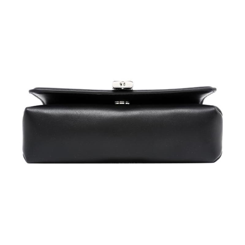 MICHAEL KORS Padlock chain shoulder strap cow leather messenger bag shoulder crossbody bag women's black