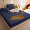Waterproof Fitted Sheet Breathable Anti-Bacteria Solid Color Modern Mattress Cover Urine Double Bedspread Sheets Bed Set