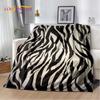 Мягкое плюшевое одеяло с 3D цветным узором зебры, фланелевое одеяло, одеяло для гостиной, спальни, кровати, дивана, пикника, офисного чехла