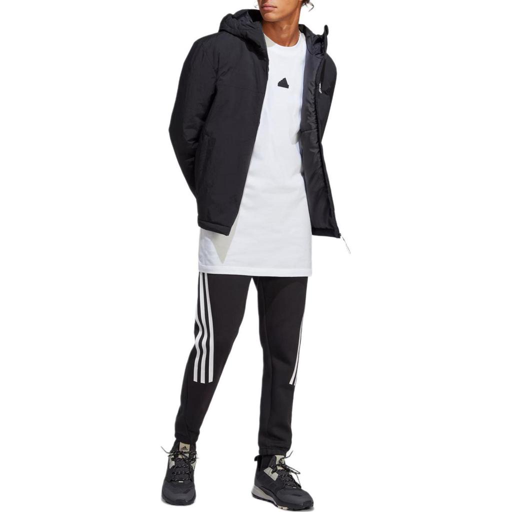 adidas Куртки Мужские Черные С Капюшоном Умеренные Другие HT8715