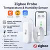 Умный термометр-гигрометр Zigbee с зондом, датчик температуры жидкости для бассейна, холодильника, морозильной камеры, для 2MQTT TUYA Smart Life