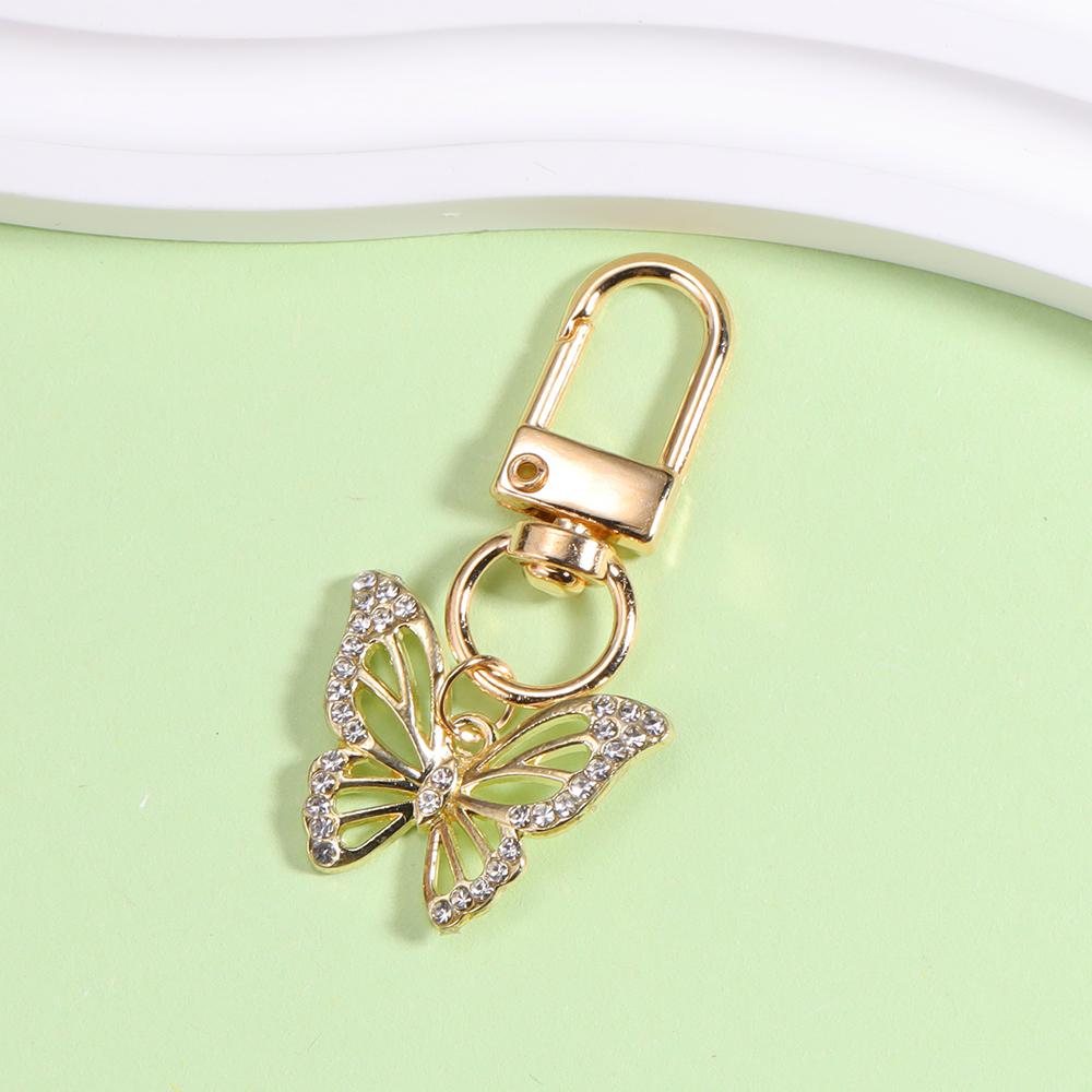 Блестящий хрустальный жемчуг Брелок Снежинка Бохо Металлический брелок из цинкового сплава Кольцо для ключей для женщин Детей Рождественские аксессуары Ключница