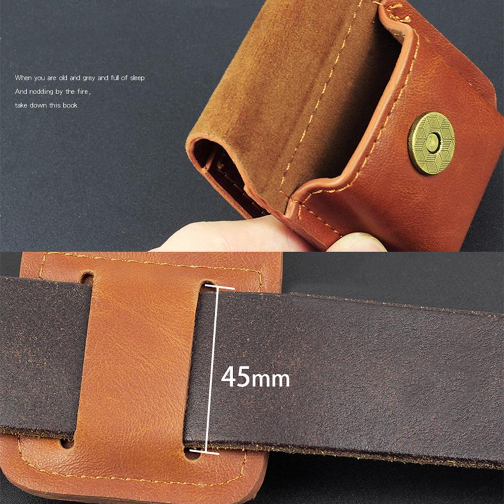 Portable Lighter Case Compact Firelighter Holder Lighter Cover PU Material Durable Holder for Lighter Practical Solution