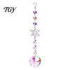 Unique Housewarming Gift for Her Faux Crystal Sun Catcher, Hanging Prism Suncatcher, Snowflake Rainbow Maker Pendant Balcony Window, Home Christmas