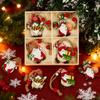 12Pcs Wooden Christmas Gnome Ornaments Xmas Tree Hanging Pendant 2025 Navidad Party Decoration for Home 2026 New Year Kids Gift