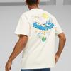Puma Футболка X Ripndip Collaboration с принтом кота, логотипом, прямая, свободная, с круглым вырезом, надписью, удобная, в американском стиле, с рукавом на плече 622196-65