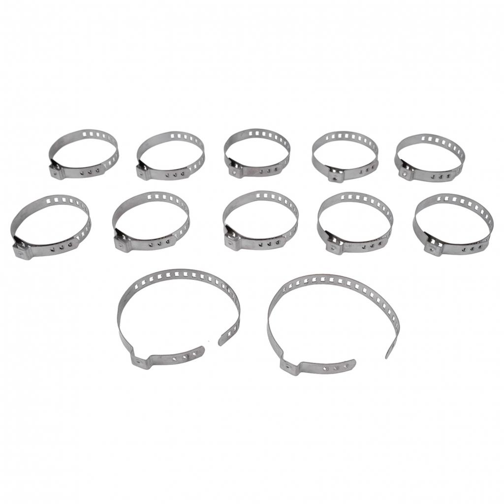 Adjustable Stainless Steel Car Drive Shaft Axle Joint Clip Pack of 12