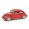 Ki-gu-mi VW Beetle Type 1 (Red) - 3D Puzzle Wooden Model Kit for Adults - 3D Puzzle with Illustrated Assembly Instructions - Great for Beginners,