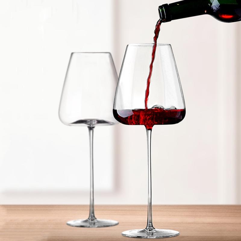 Crystal wine glass europe northern chicken overdim overdized glass wedding gift box birthday couple free couple free couple | Wine glasses