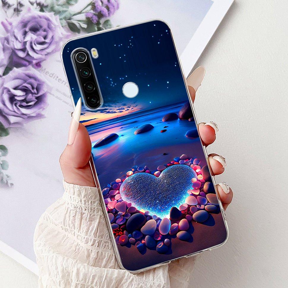 6.3" Silicone Case For Xiaomi Redmi Note 8 Soft TPU Cute Patterned Cover Case For Redmi Note 8  Note8 Protective Shell Bumper