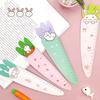 1 Piece Cute Carrot Bunny Stationery Cartoon Drawing Kitten Straight Plastic Ruler