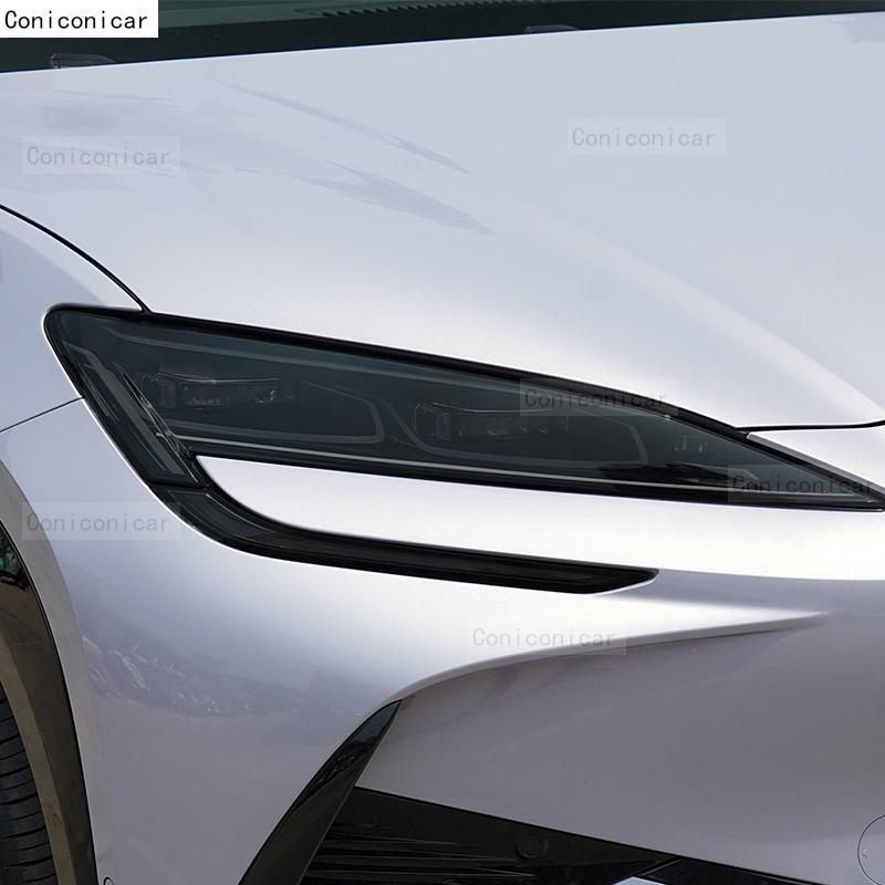 Для BYD Sealion 07 2024 Автомобильная фара Задымленная Черная Защитная пленка из ТПУ Передний свет Тонировка Изменение цвета Наклейка Аксессуары