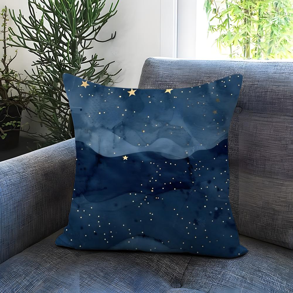 The Starry Sky Cushion Cover Comfortable Reversible Pillow Cover Ideal for Car Sofa Bedroom  Beyond