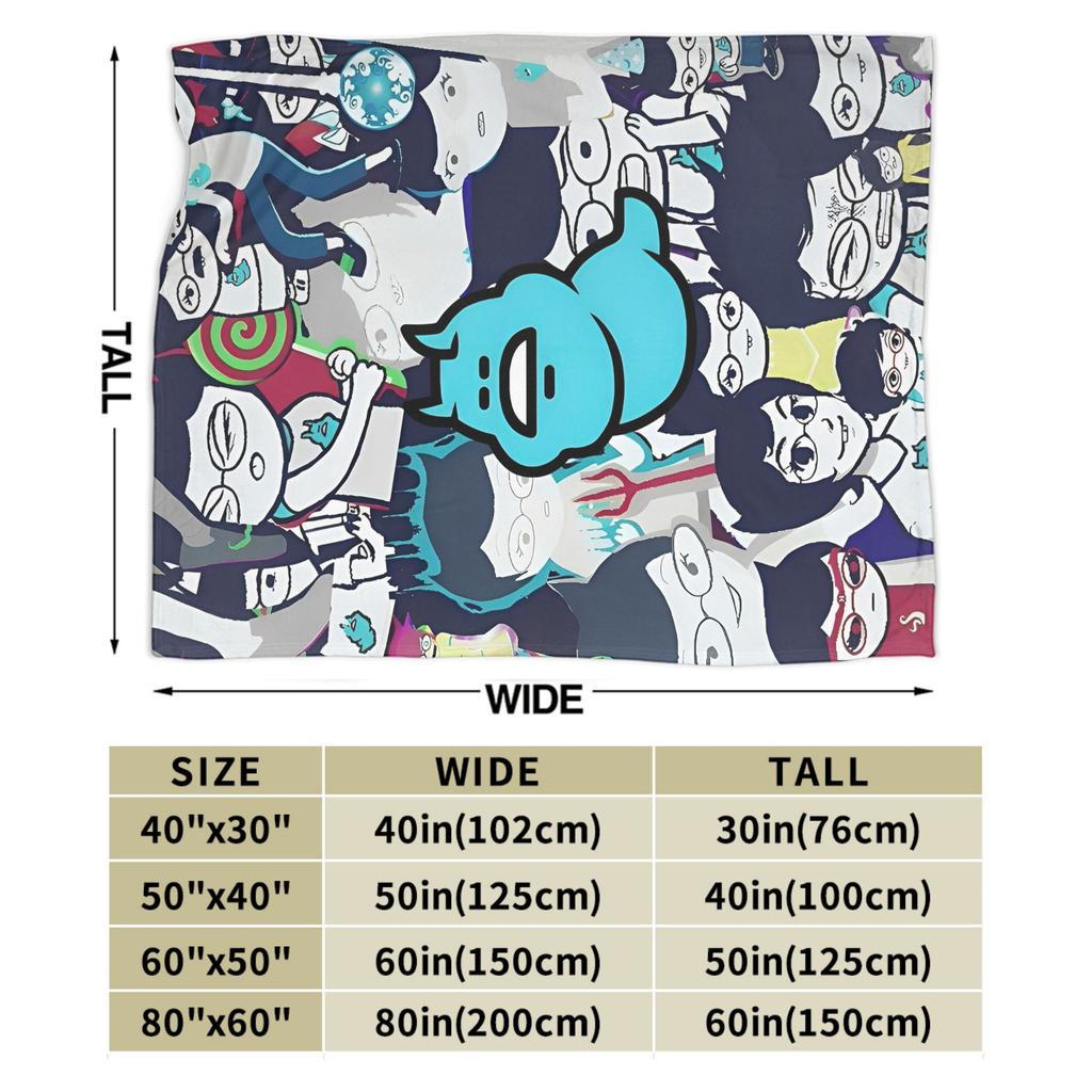 Super Warm Blankets Decorative Homestucked Manga Throw Blanket Flannel Bedspread For Outdoor Street Trend Sofa Bed Cover
