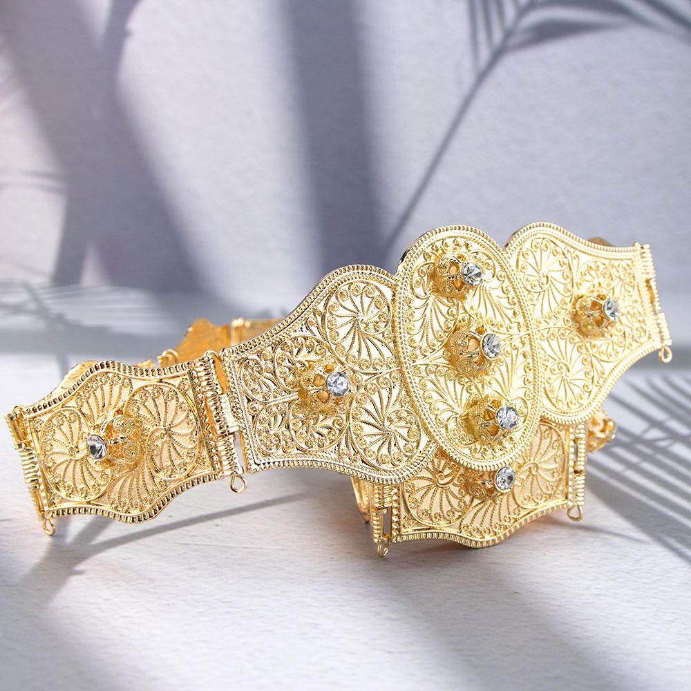 Винтажный славянский кавказский женский пояс для платья рельефный узор заклепки украшение металлический пояс на талию цепочка регулируемая длина