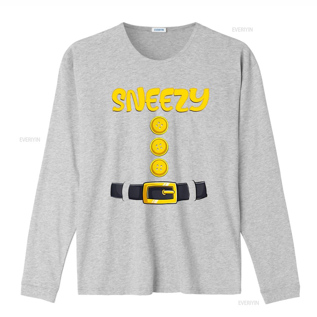 Sneezy Dwarf Group Halloween Costume Family Unisexs T Shirt Vintage Washed Comfortable Graphic Breathable Soft Casual