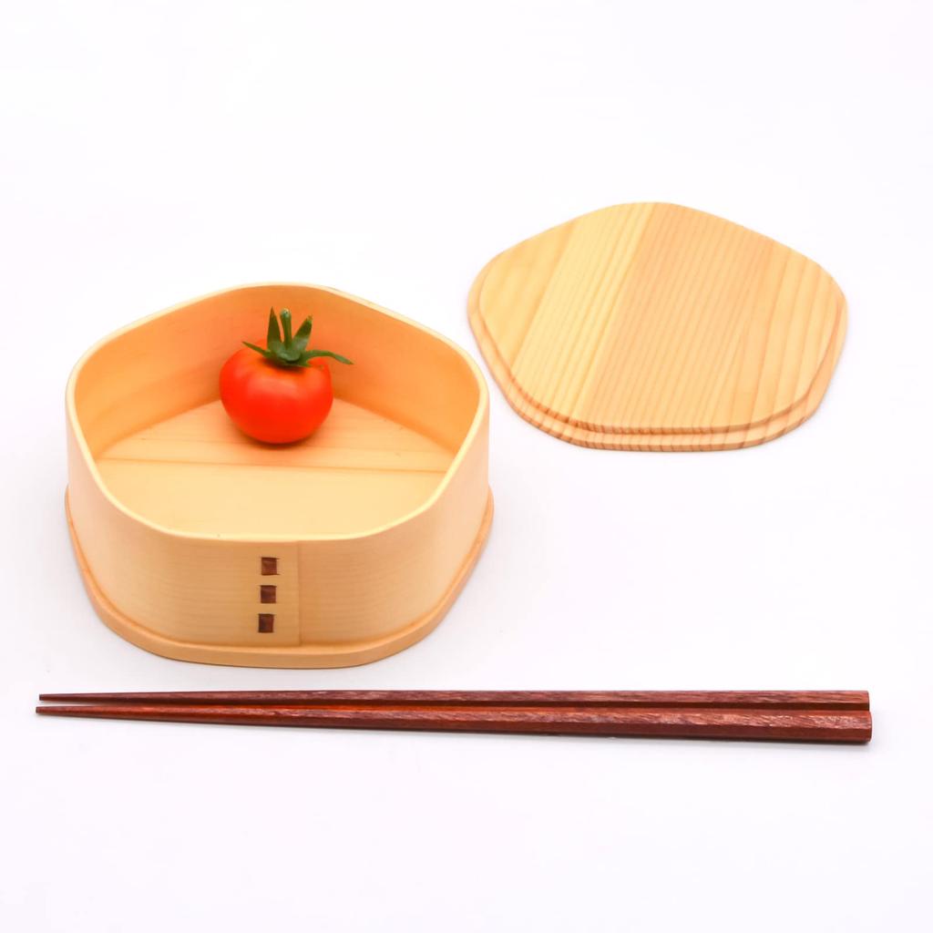 Wakayama Wappa Bento Box Store Wappa Bento Box Magewappa Bento Box Wooden Примерно 13 см Lunch Box Single Tier Sakura Shape Natural (Вакаяма