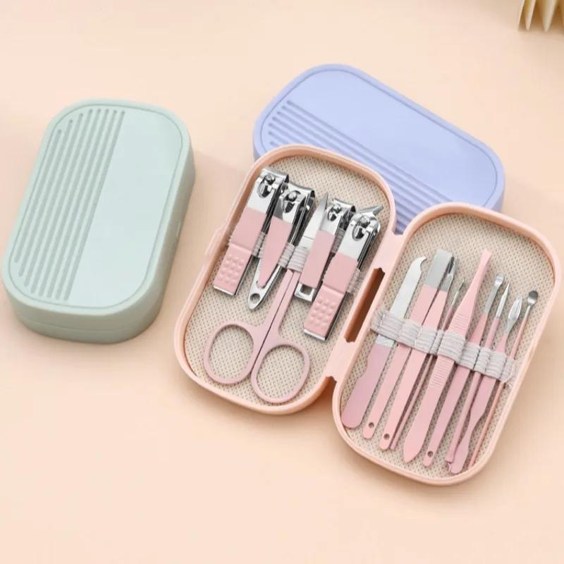 14Pcs/set Manicure & Pedicure Set Stainless Steel Nail Scissors Nail Clippers Cuticle Dead Skin Remover For Men Women