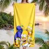 Large Beach Towel Quick Dry Absorbent Towel For Beach IndoorThe Simpsons