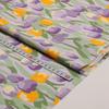 160cmX50cm Purple cotton twill printing fabric DIY clothing home children's bed sheet pure cotton fabric
