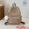 School Bag Junior High School Girls Large Capacity Solid Color Light Primary School Backpack High Value Girl Versatile Backpack