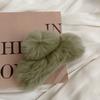 Fur Pure Color Korean Style Hair Clip Plush Hair Claw Leopard Grasp Clip Female Hair Accessories