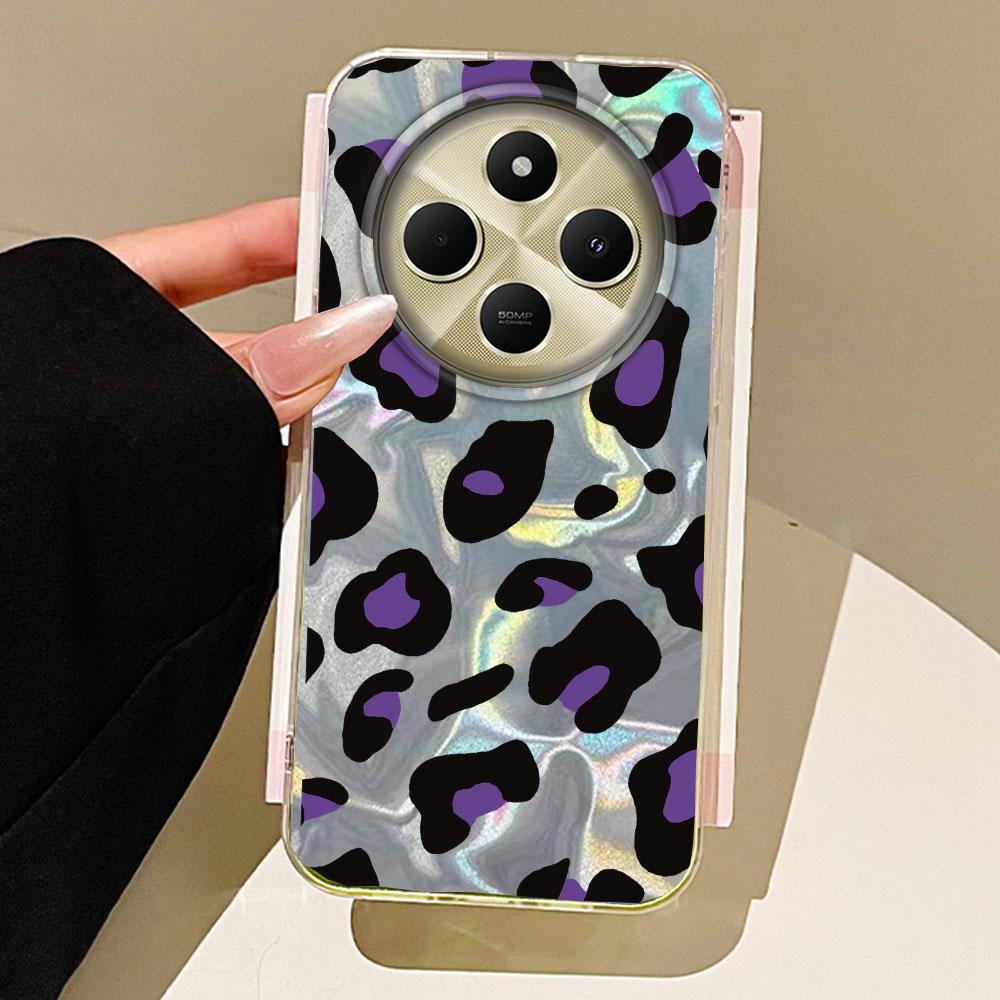 Чехол для телефона с текстурой воды и леопардовым принтом для Xiaomi Poco X5 M6 Pro X6 X3 NFC C65 C61, парные чехлы, матовый ТПУ, для женщин и девушек