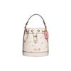 New Dempsey Cow Leather Bucket Bag, Handbag, Shoulder Bag, Crossbody Bag Small Women's White CF165-IMCAH