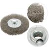 1Pc 3 Inch Crimped Stainless Steel Wire Wheel Brush Bench Grinder Abrasive Tool 13mm Hole For Deburring Rust Cleaning Polishing