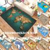 Map Carpet  Kitchen Mats for Floor Play Aerat Mat Camping Cushion Floor Mat Carpet In the Living Room Game Area Rug  Room Decor