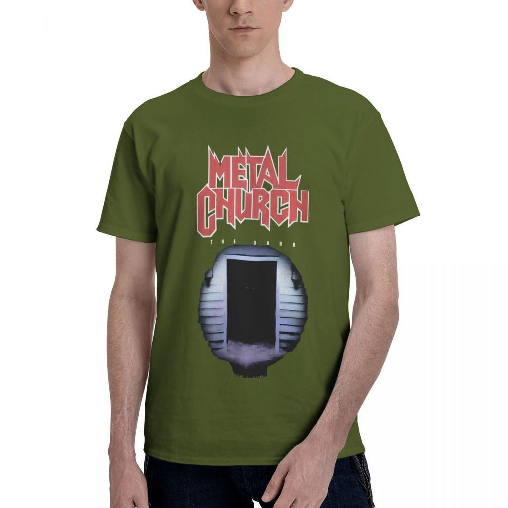 Metal Church The Dark 100 Cotton Casual Breathable Confortable Totoro Mens Clothing Deals T Shirt Men