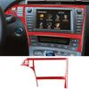 Для Toyota Prius 2012-2015 автомобильная рамка дисплея декоративная крышка наклейка наклейка отделка салона автомобиля аксессуары красное углеродное волокно