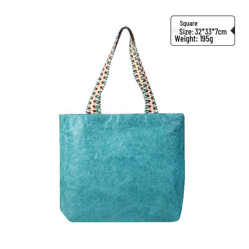 Водонепроницаемая крафт-бумажная сумка-тоут DuPont - Креативный подарок и ретро-сумка через плечо с печатью логотипа