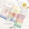 Fromthenon Dot Ledger Stickers Circular Base Label Stickers Versatile Sticker Decorative Beautifying Materials