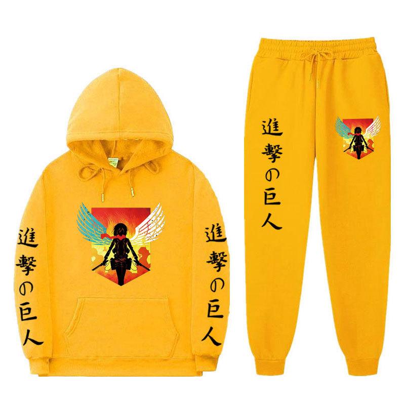 2023 осенне-зимний комплект с капюшоном, толстовка с принтом для мужчин и женщин, унисекс, оверсайз, модные повседневные брюки с длинными рукавами, костюм, одежда
