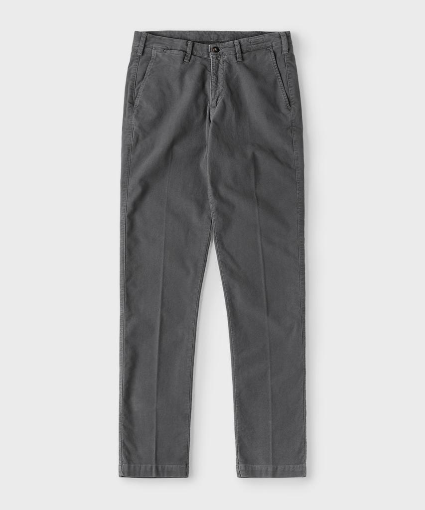 PANICALE Charcoal Micro Pattern Comfort Fit Cotton Pants