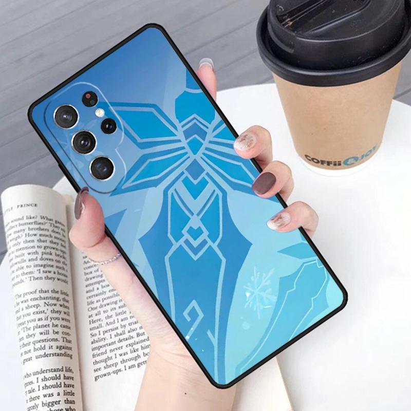 Чехол Genshin Impact Иконка чехол для телефона Чехол Для Samsung Galaxy S24 S25 Ultra S21 S22 Ultra S10E Note 10 Plus Note 20 FE S23