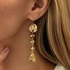 Ingemark Punk Elegant Irregular Geometry Drop Earrings for Women Trendy Metal Pierced Long Dangle Earrings 2026 New Year Jewelry