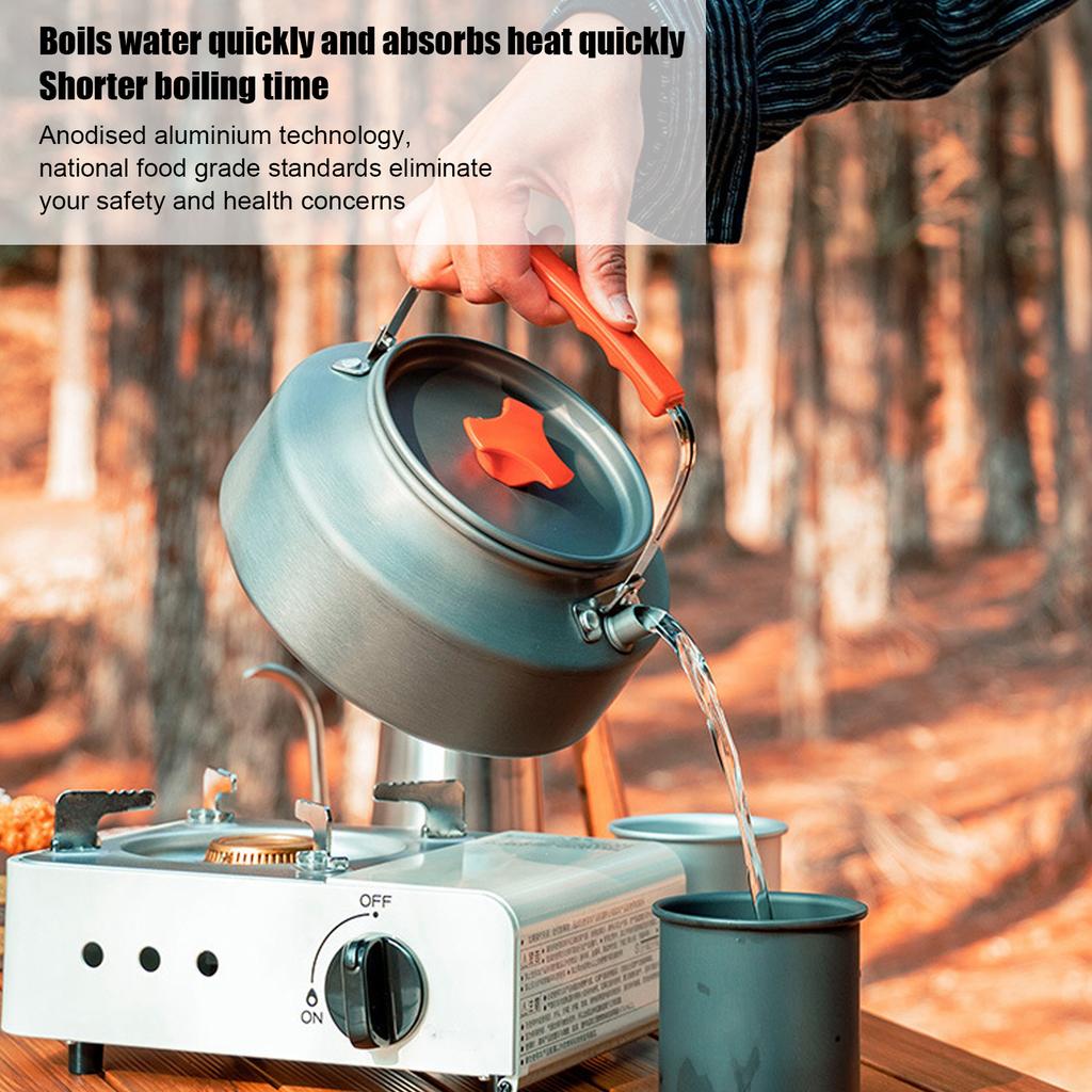 1,6 л походный чайник для быстрого кипячения воды из алюминиевого сплава портативный походный чайник